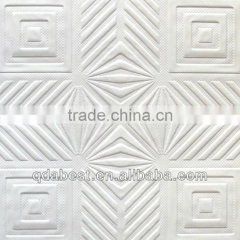 Gypsum ceiling tile standard size 595*595mm