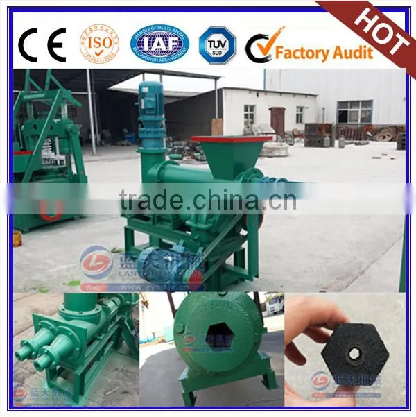 Hydraulic briquetting oak wood charcoal powder briquette making machine