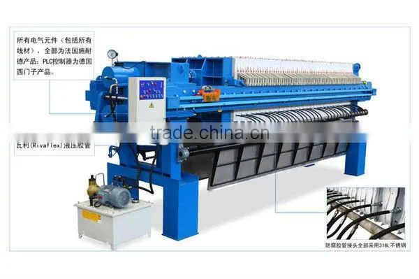 Hot sell Small filter press, lab filter press plate and frame filter press machine