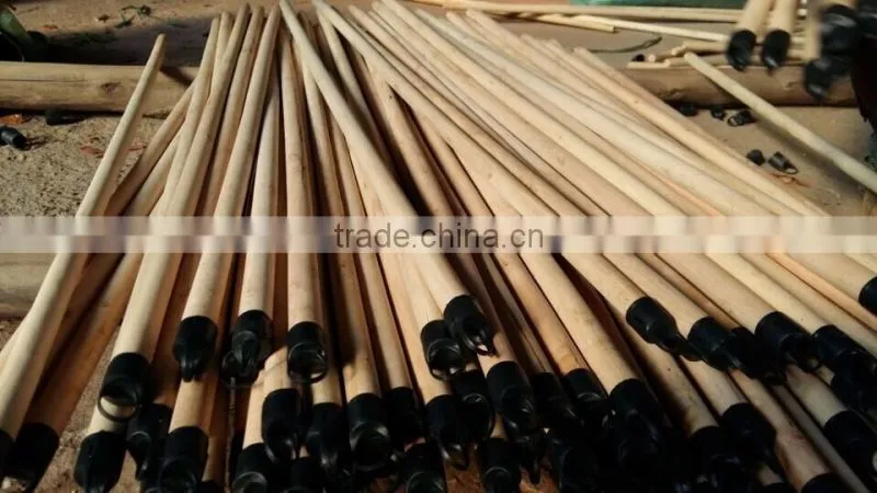 Dry natural broom handle wood factory in Vietnam