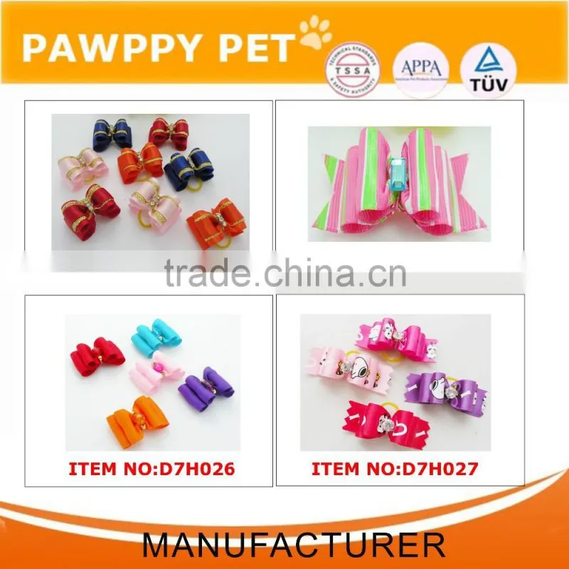 printed ribbon Halloween Rolling Pet Bows