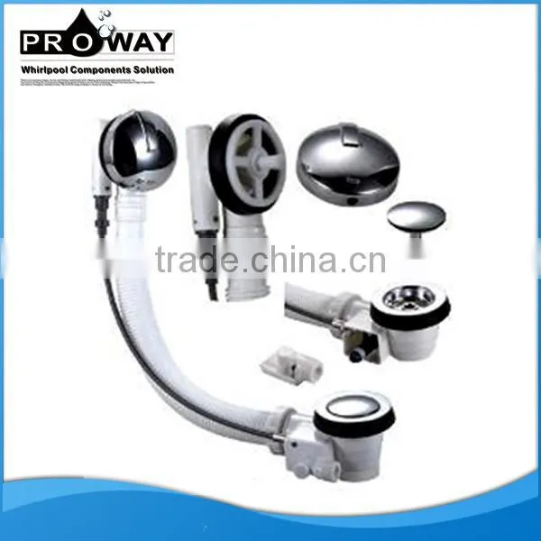 High quality reliable price drainer for bathtub with chrome finish small Zn Alloy plug chrome bounce sink drainer