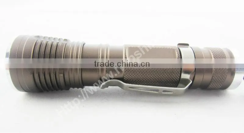 high power telescopic zoom 5 modes led flashlight