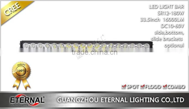 33.5in 180W light bar car SUV offroad F150 F250 bumper light bar 4x4 Wrangler racing crawler roof rack light bar