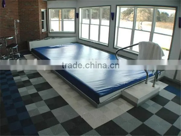 2016 new anti slip Plastic Vinyl Puzzled Interlocked garage matten