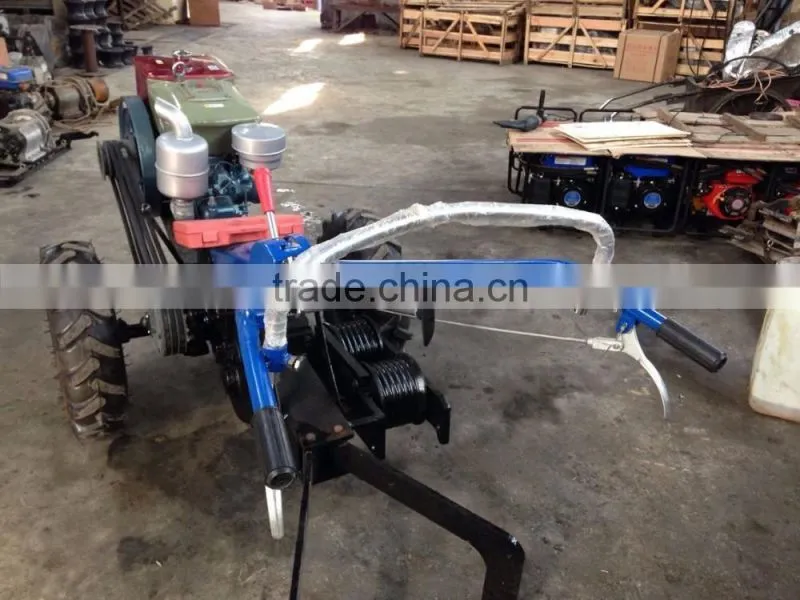 5T Double drum hand tractor winch/walking tractor winch/tractor machine