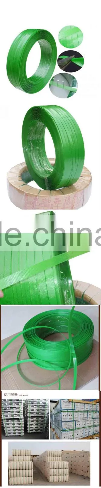 High Tensile high visibility Strength Green PET Strapping