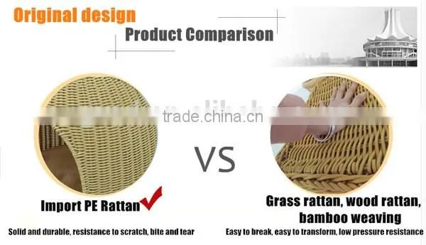 S&D plastic 100& hand woven waterproof indoor and outdoor water proof eco-friendly luxury dog bed
