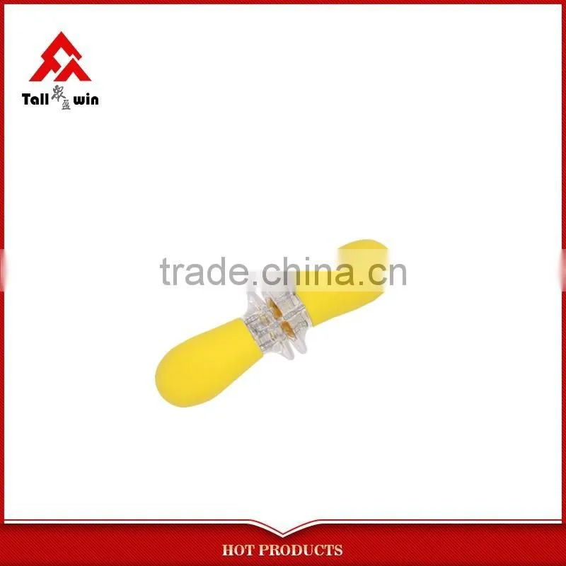 Corn fork BBQ Corn holder Rotating BBQ skewers with yellow PP handle
