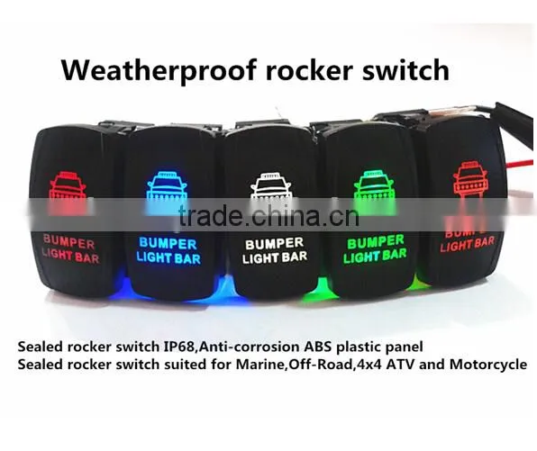 AC125V 16A 250V 10A laser rocker switch