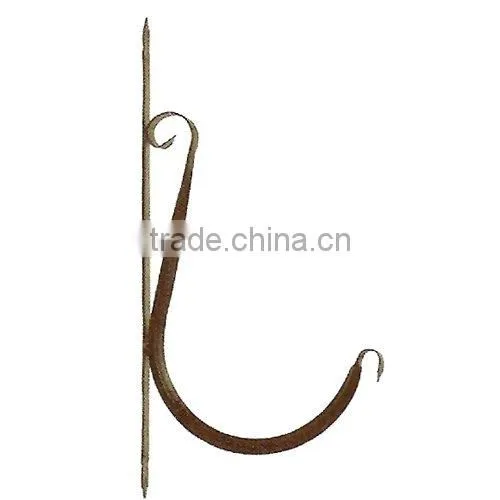 METAL WALL-HUNG HANGING BASKET HOOK