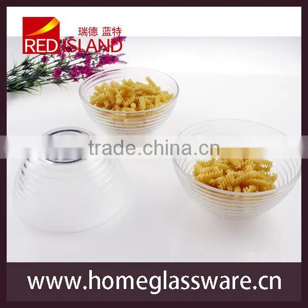 glass factory supply hot sale Crystal ROUND Salad BOWL & DISHES Circle Design