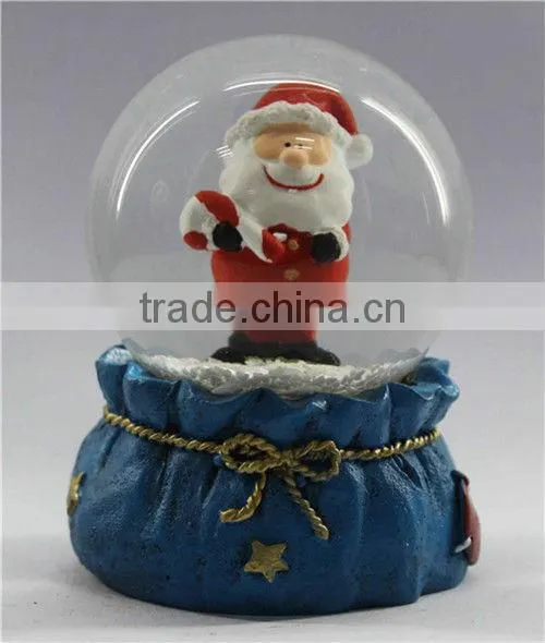 6.5*6.5*9cm resin glass snow globe cheap