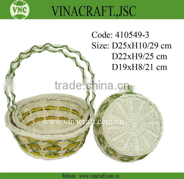 Bamboo flower basket