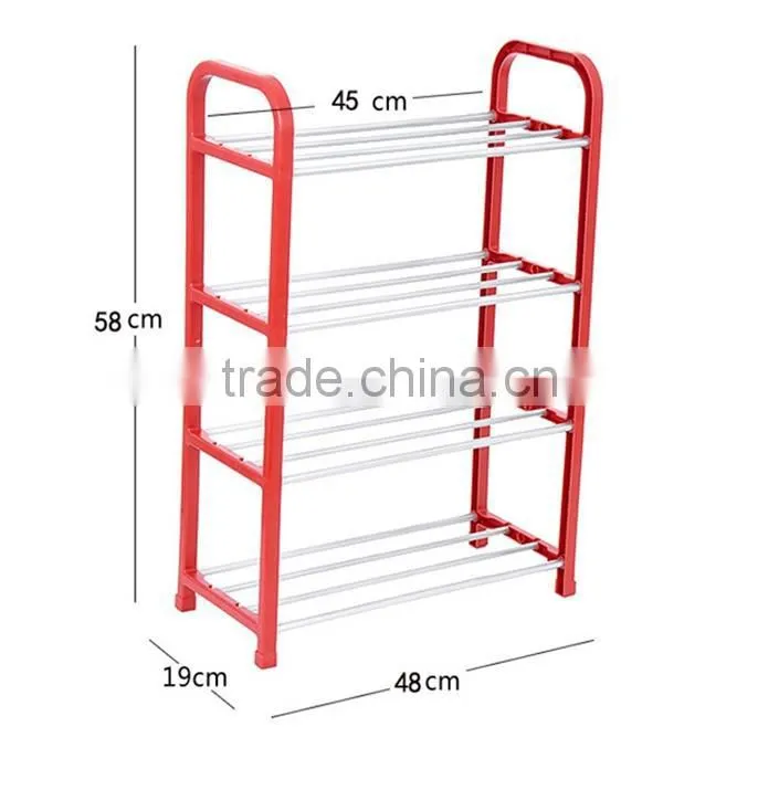 N282 shoe storage cabinet Plastic + metal shoe rack