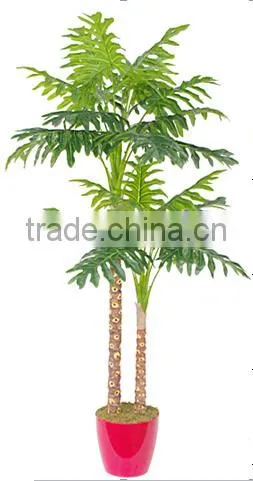 indoor Home garden decorative 100cm to 300cm Height make artificial green Philodendr live bonsai tree EXLYPZ06 0503