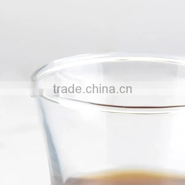 2016 new promotion reusable glass coffee cup and saucer