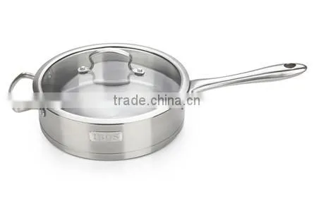3 pcs stainless steel fry pan/frying pan set