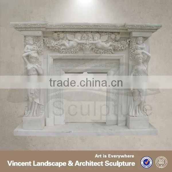 2015 contemporary home decor marble wood burning fireplace mantel