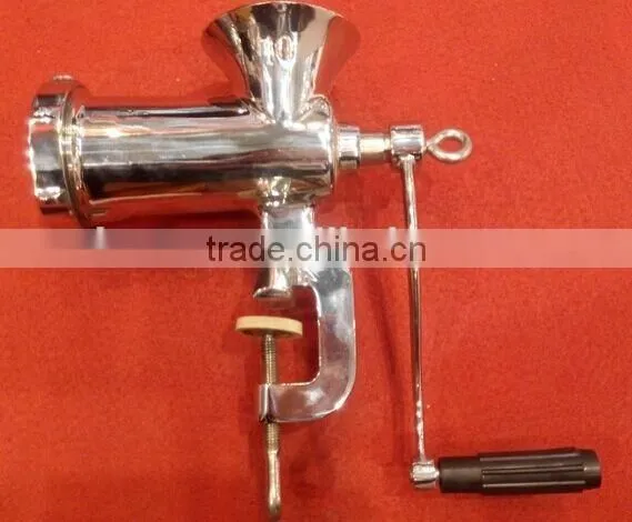 10# hot sell manual meat grinder/ stainless steel meat mincer