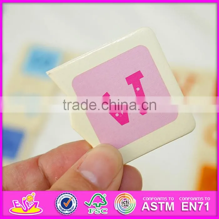 2016 hot sale educational children wooden mini domino set WJ276930