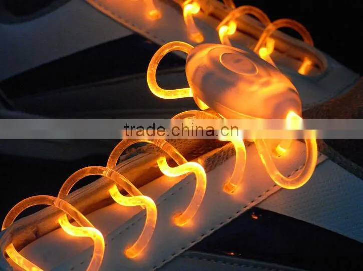 New Party Decorations Colorful flashing LED shoelaces light up LED shoelaces with battery wholesale