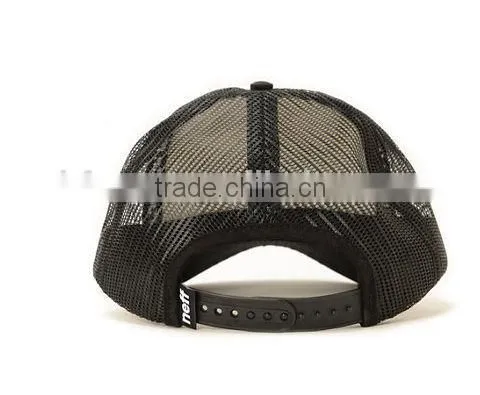 Half Mesh 5 Panel Trucker Hat Curved Brim Cotton Trucker Hat Screen Print Wholesale Custom Mesh Trucker Hat