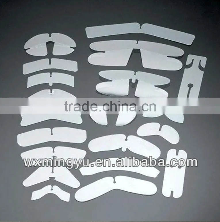 High Quality Plastic Transparent Butterflies Shirt Collar Support For Garment Accessories