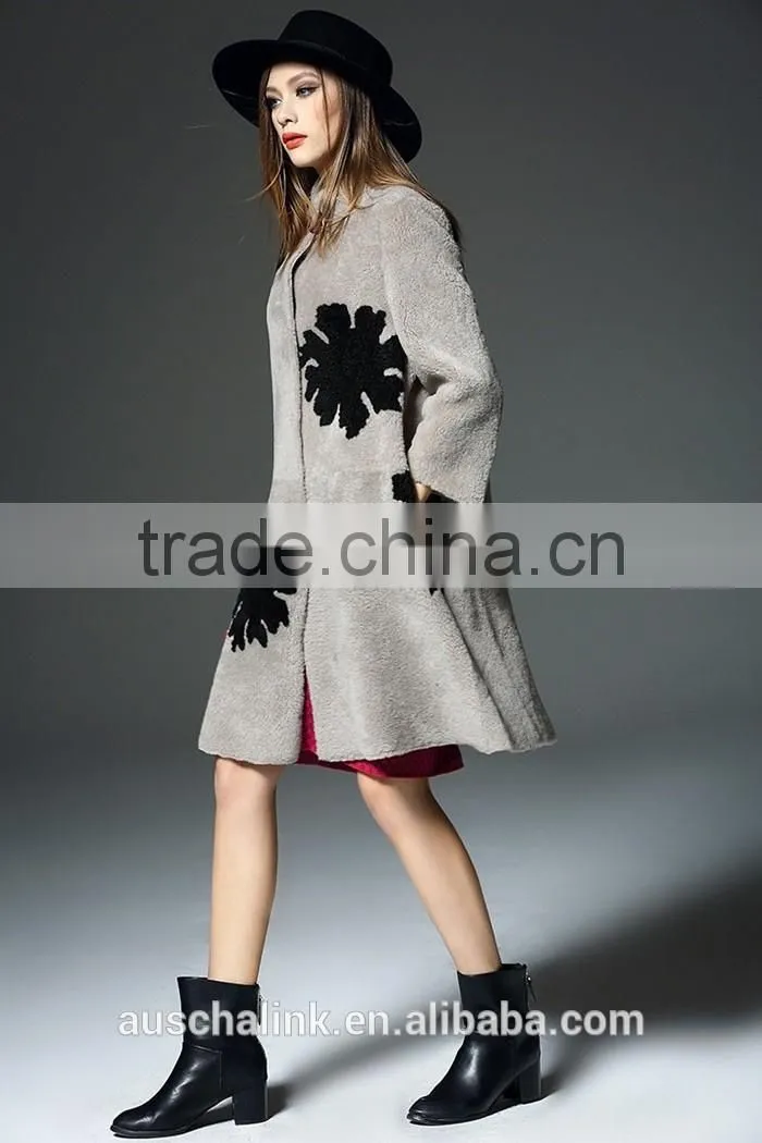 2016 german style high quality windproof womens wool coat