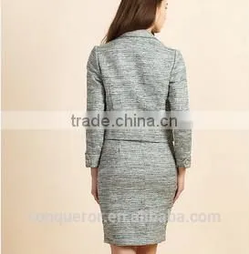 100% new wool ladies skirt suits latest design WMSU20150013