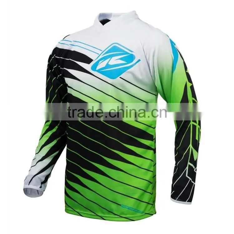 Unisex custom cheap downhill bike jerseys with Italy fluorescent ink