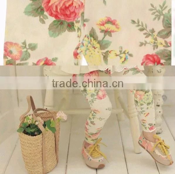 Fashion latest design girl/children/kids printed leggings
