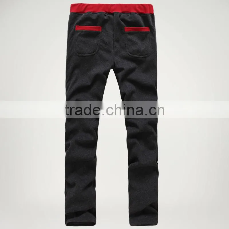 Wholsale Mens 95%Cotton 5%Spandex Custom Skinny Fitted Fleece Jogger Pants
