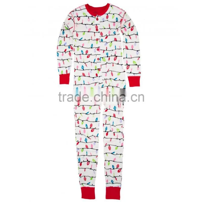 All over printed women cute onesie pajamas