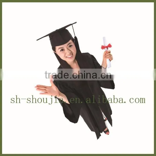 black graduation gowns, graduation robes, phd dotorate gowns