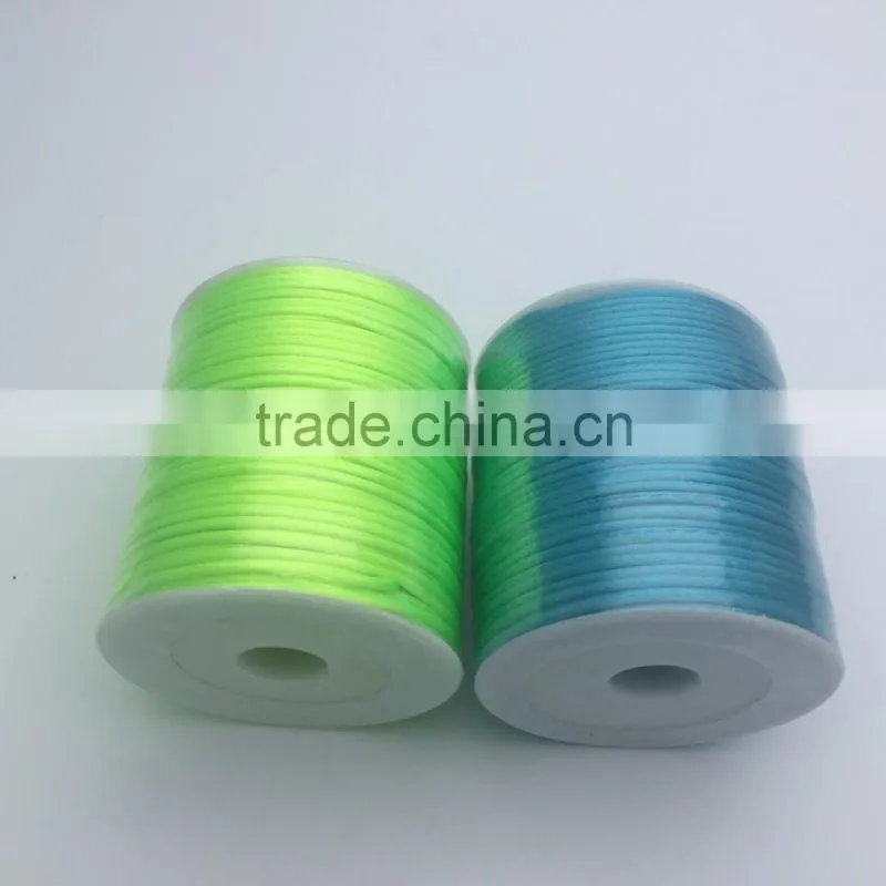 JRT002 Polyester Woven Rope Knot Rope Rattail Satin Cord