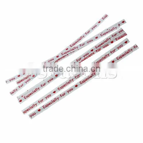 Wholesale White " Especially for you " Kraft Brown Paper Twist Ties
