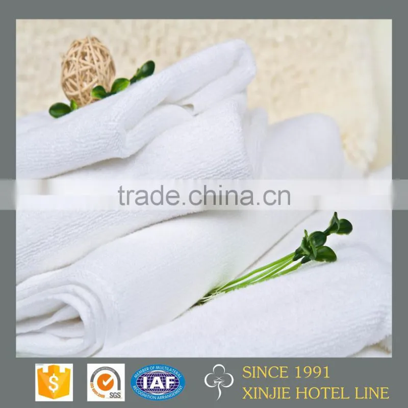 Popular 32s/2 yarn Pure white cotton Spa/ hotel Towel Set