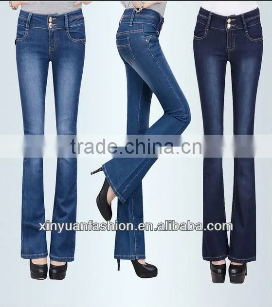 High waist trumpet skinny tight women jeanses pants