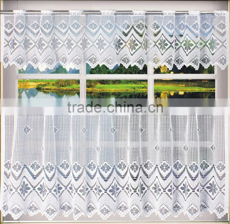 warp knitting kitchen curtain