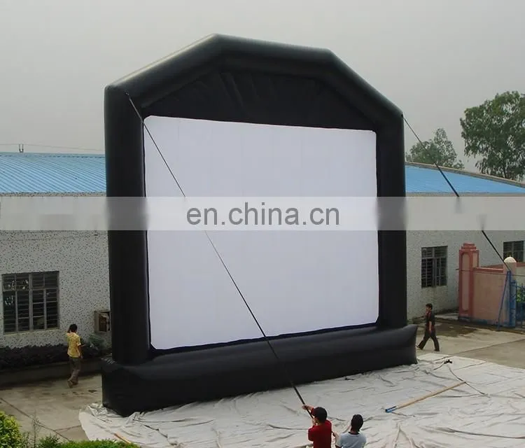 Big Durable PVC Tarpaulin Outdoor Inflatable Movie Screen / Inflatable TV Screen For Sale