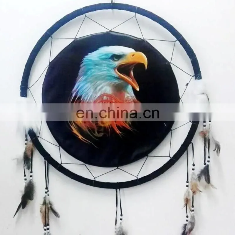 Dream Cathcer Hand Made Unique Bead Feather Wall Hanging Home