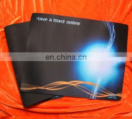 large size rubber material mouse pad fabric