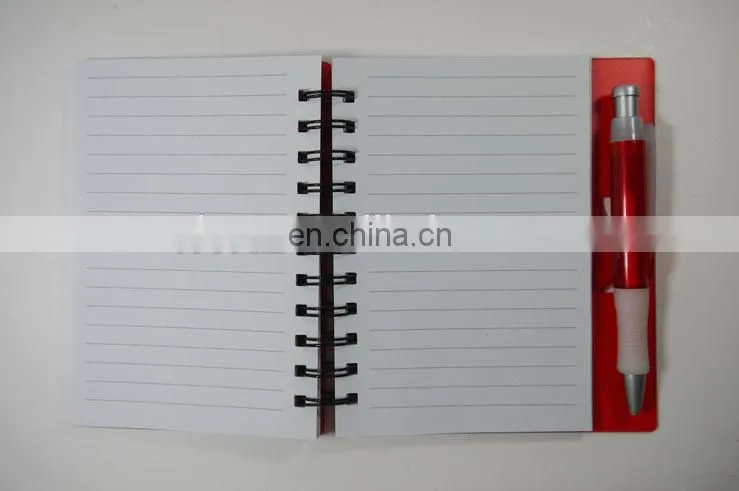Promotional customized A4 /A5 PP Plastic cover spiral notebook