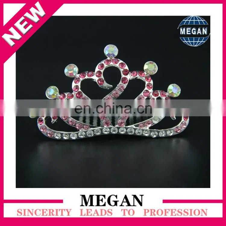 Rhinestone hair comb bridal Red hair accessories wedding bridesmaid comb