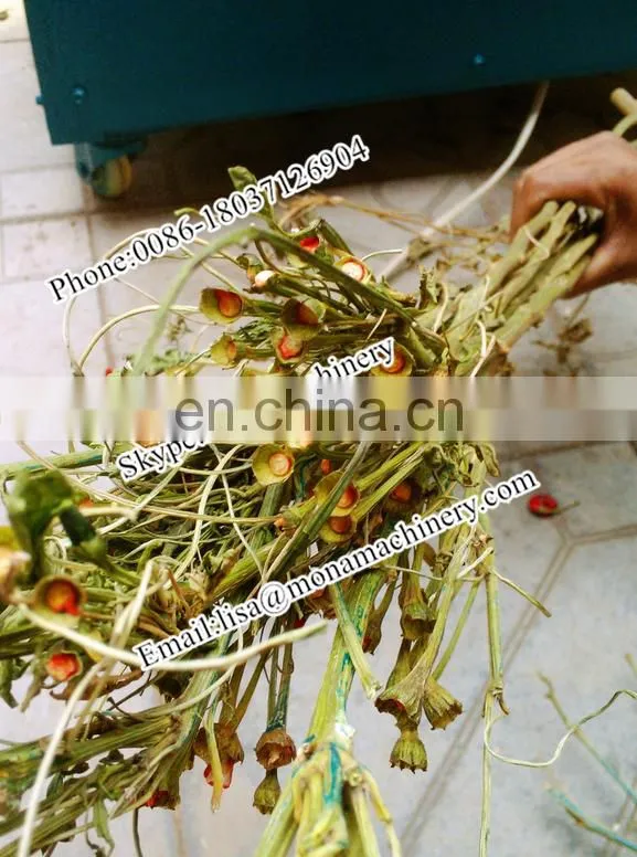 Automatic farm use red chili picking machine /pepper picker harvester with high capacity