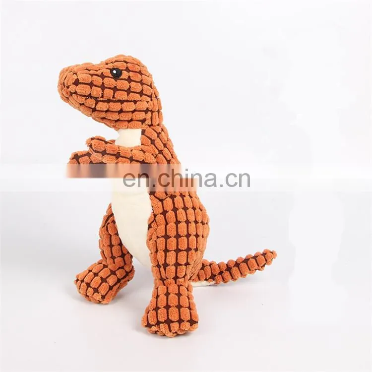 24cm height dinosaur shaped squeaky pet dog toys for large pets
