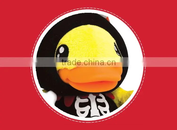 Novelty soft plush animal stuffed plush material duck toy for Halloween