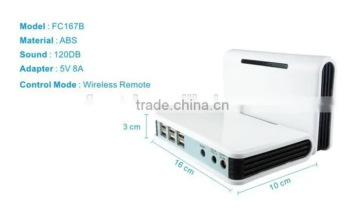 Multi Ports Burglar Alarm Mobile Phone Security For Open Merchandising