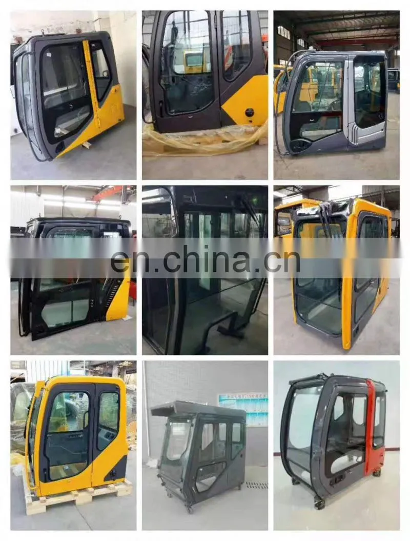 2 Ton 4 Ton Mini Crawler Excavator Spare Parts Plastic Closed Glass Operating Cabin Seat